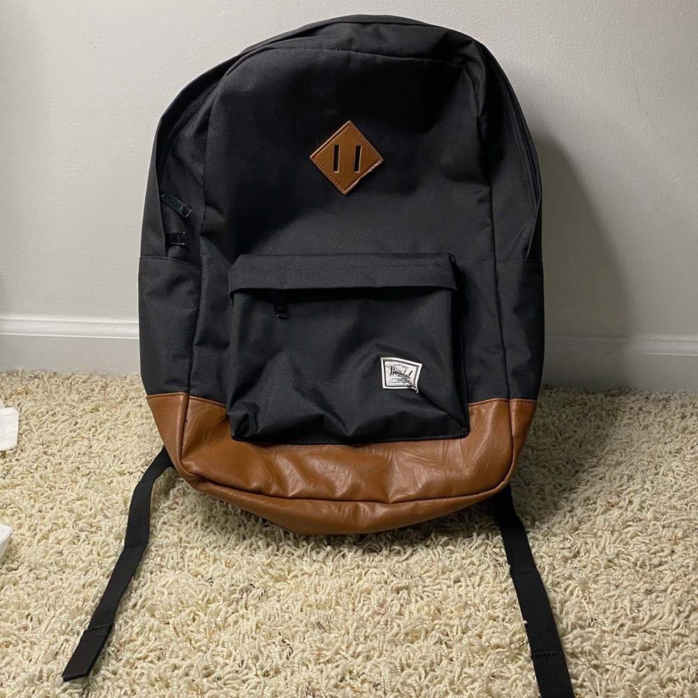 Black and Brown Herschel Backpack